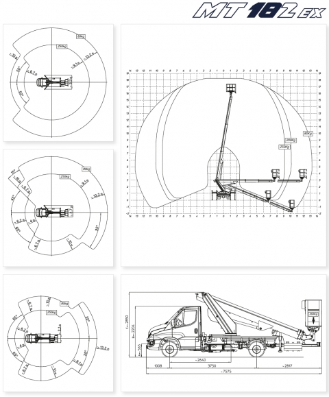 Multitel MT 182 EX diagramy i wymiary Iveco - windex.pl
